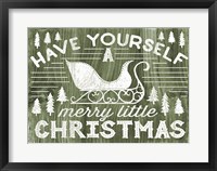 Rustic Holiday II Framed Print