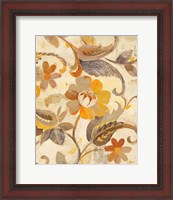 Framed 'Autumn Garden III Light' border=