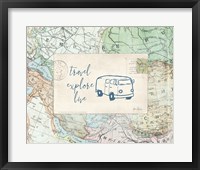 Travel Posts II Framed Print