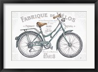 Bicycles I Framed Print