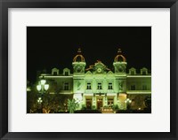 Framed Monte Carlo Casino at Night, Monaco