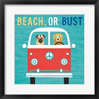 Framed Beach Bums Bus