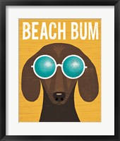 Beach Bums Dachshund I Bum Framed Print