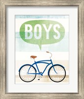 Framed 'Beach Cruiser Boys II' border=