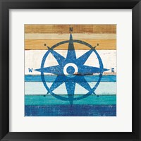 Beachscape IV Compass Framed Print