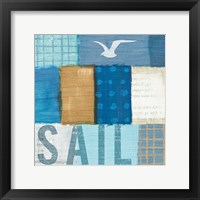 Beachscape Collage V Framed Print