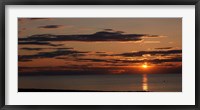 Framed Sunset over the ocean, Jetties Beach, Nantucket, Massachusetts