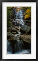 Framed Waterfall in a forest, Arethusa Falls, Crawford Notch State Park, New Hampshire, New England