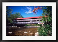 Framed Covered Albany Bridge Over the Swift River, New Hampshire