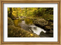 Framed Autumn stream in Grafton, New Hampshire