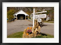 Framed Covered Bridge in downtown Stark, New Hampshire