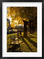 Framed Late afternoon on the Dartmouth College Green,  New Hampshire