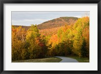 Framed Franconia Notch Bike Path in New Hampshire's White Mountains