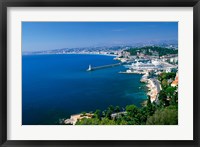 Framed Aerial View of the Port, Nice, France