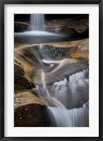 Framed New Hampshire, White Mountains National Forest. Detail of Sabbaday Falls.