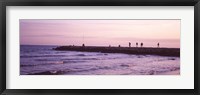 Framed Jetty in the Sea, Barcelona, Spain