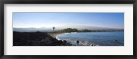 Framed Keawaiki Bay, Black Sand Beach, Big Island, Hawaii