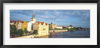 Framed Waterfront, Prague, Czech Republic