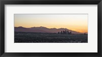 Framed Downtown Los Angeles at Dusk, California