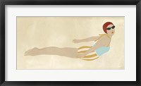 Vintage Diver I Framed Print