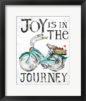 Joy is in the Journey Framed Print