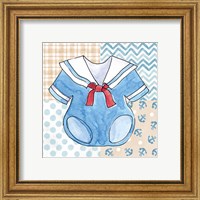 Framed 'Coastal Baby II' border=