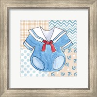 Framed 'Coastal Baby II' border=