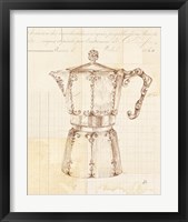 Framed 'Authentic Coffee III' border=