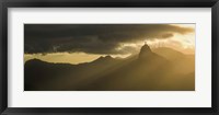 Framed Sugarloaf Mountain at Dusk, Rio de Janeiro, Brazil