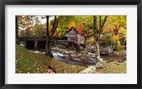 Framed Glade Creek Grist Mill, West Virginia