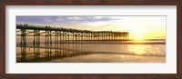 Framed Pier at Sunset, Crystal Pier, Pacific Beach, San Diego, California