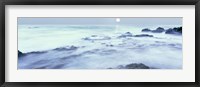 Framed Full Moon Over the Baja California Coast, Baja California, Mexico