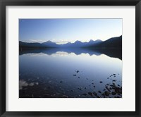 Framed Lake McDonald and the Rocky Mountains, Montana