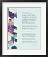 Framed Desiderata Abstract Geometric Background