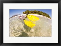 Framed Couple snorkeling near Beqa Lagoon, Fiji