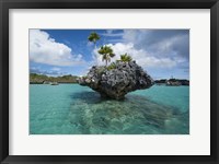 Framed Scenic lagoon, Southern Lau Group, Island of Fulanga, Fiji