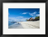 Framed Beach restaurant on Beachcomber Island, Mamanucas Islands, Fiji, South Pacific