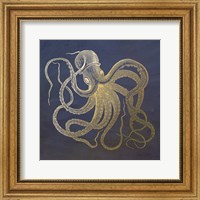 Framed Golden Octopus