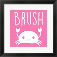 Framed Sea Creatures-Brush