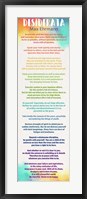 Framed Colorful Desiderata