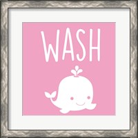 Framed 'Sea Creatures-Wash' border=