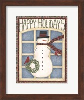 Framed Happy Holidays