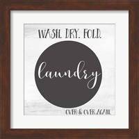 Framed 'Laundry' border=