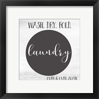 Framed 'Laundry' border=