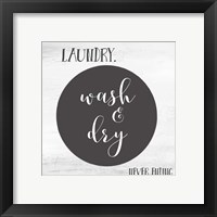 Framed 'Laundry II' border=