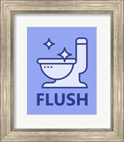 Framed 'Boy's Bathroom Task-Flush' border=