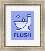 Framed 'Boy's Bathroom Task-Flush' border=