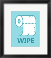 Framed 'Boy's Bathroom Task-Wipe' border=