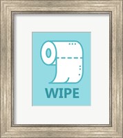 Framed 'Boy's Bathroom Task-Wipe' border=