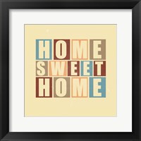 Framed Home Sweet Home-Retro